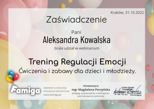 Webinar #114 - Trening regulacji emocji